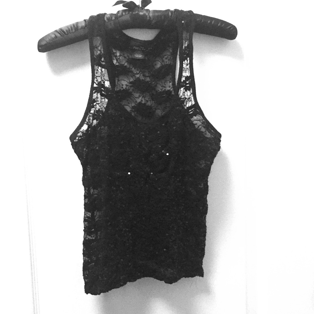 Laced Black Top
